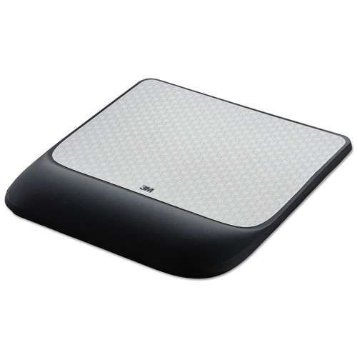Photos - Mouse Pad 3M  With Precise Mousing Surface And Gel Wrist Rest, 8.5 X 9, Gra 