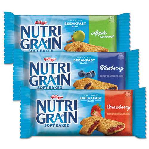 Photos - Mixer Kellogg's Nutri-grain Soft Baked Breakfast Bars, Asstd: Apple, Blueberry,