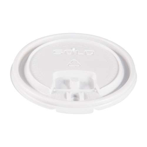 Photos - Darts Dart Lift Back And Lock Tab Cup Lids, Fits 10 Oz Cups, White, 100/sleeve,