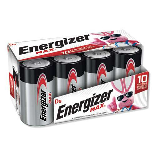 Photos - Battery Energizer Max Alkaline D , 1.5 V, 8/pack  E95FP-8 ( EVEE95FP8 )