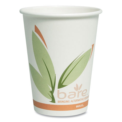 Photos - Darts Dart Bare By Solo Eco-forward Recycled Content Pcf Paper Hot Cups, 12 Oz,
