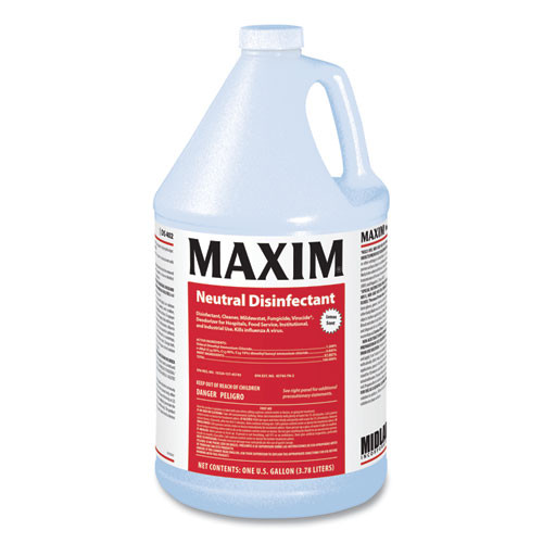 Maxim Neutral Disinfectant, Lemon Scent, 1 Gal Bottle, 4/carton ( MLB04020041 )