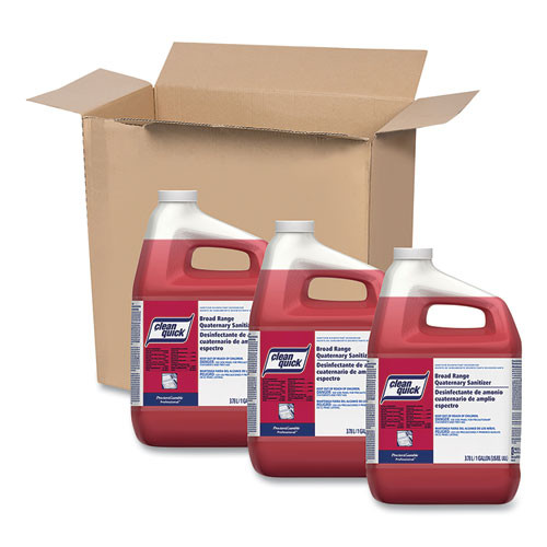 Clean Quick Broad Range Quaternary Sanitizer, Sweet Scent, 1 Gal Bottle, 3/carton ( PGC07535 )