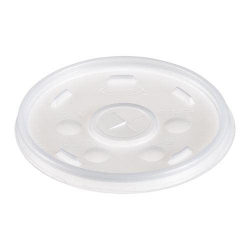 Photos - Darts Dart Plastic Lids For Foam Cups, Bowls And Containers, Flat With Straw Slo