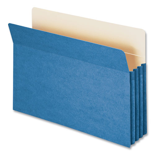 Smead Colored File Pockets, 3.5 Expansion, Legal Size, Blue ( SMD74225 )