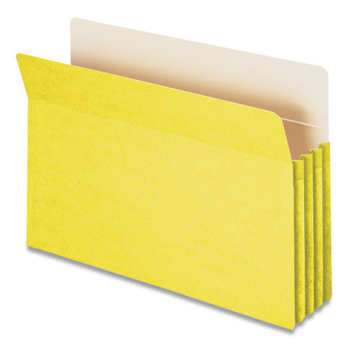 Smead Colored File Pockets, 3.5 Expansion, Legal Size, Yellow ( SMD74233 )