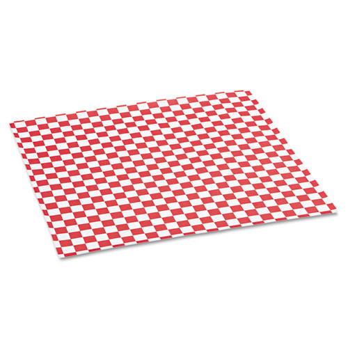 Photos - Bakeware Bagcraft Grease-resistant Paper Wraps And Liners, 12 X 12, Red Check, 1,00