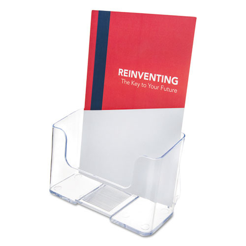 deflecto Docuholder For Countertop/wall-mount, Booklet Size, 6.5w X 3.75d X 7.75h, Clear ( DEF74901 )
