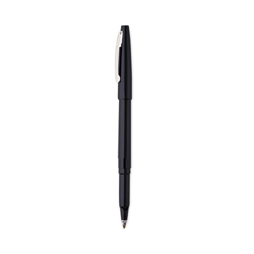 Pentel Rolling Writer Roller Ball Pen, Stick, Medium 0.8 Mm, Black Ink, Black Barrel, Dozen ( PENR100A )