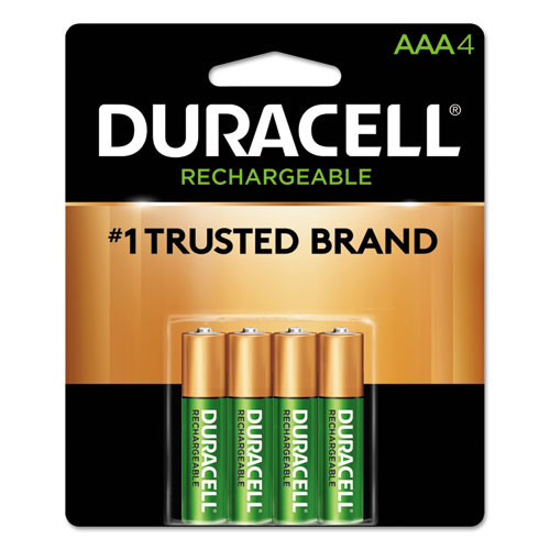 Photos - Circuit Breaker Duracell Rechargeable Staycharged Nimh Batteries, Aaa, 4/pack ( DURNLAAA4B 