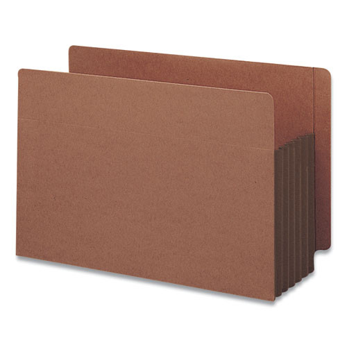 Smead Redrope Drop-front End Tab File Pockets With Fully Lined Colored Gussets, 5.25 Expansion, Legal, Redrope/dark Brown, 10/b