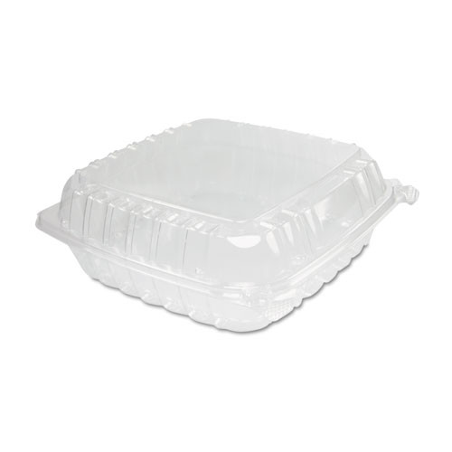 Photos - Darts Dart Clearseal Hinged-lid Plastic Containers, 9.5 X 9 X 3, Clear, 100/bag,