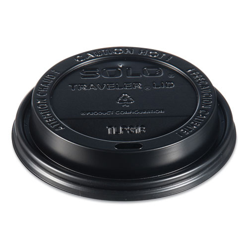 Photos - Darts Dart Traveler Cappuccino Style Dome Lid, Fits 10 Oz To 24 Oz Cups, Black,