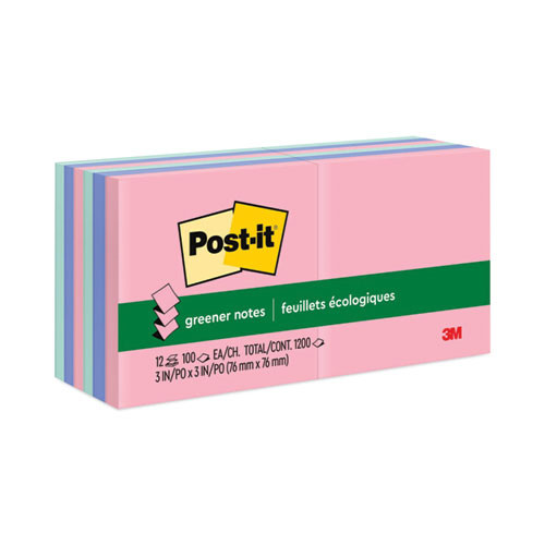 R330RP-12AP Post-it Greener Notes Original Recycled Pop-up Not sku R330RP-12AP