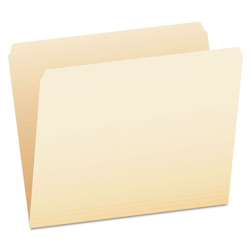 Pendaflex Manila File Folders, Straight Tabs, Letter Size, 0.75 Expansion, Manila, 100/box ( PFX752 )