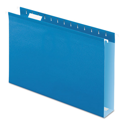 Pendaflex Extra Capacity Reinforced Hanging File Folders With Box Bottom, Legal Size, 1/5-cut Tab, Blue, 25/box ( PFX4153X2BLU ) - 04153X2 BLU - Supplies Pendaflex Extra Capacity Reinforced Hanging File F sku 04153X2 BLU