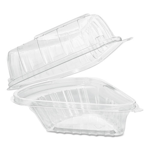 Photos - Darts Dart Showtime Clear Hinged Containers, Pie Wedge, 6.67 Oz, 6.1 X 5.6 X 3,