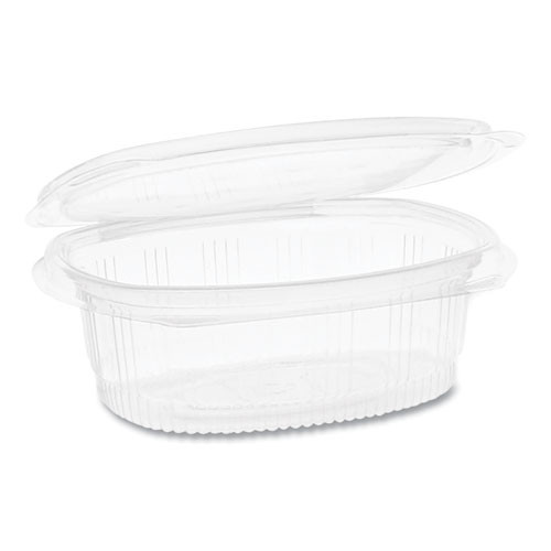 Pactiv Evergreen Earthchoice Recycled Pet Hinged Container, 16 Oz, 4.92 X 5.87 X 2.48, Clear, 200/carton ( PCT0CA910160000 )