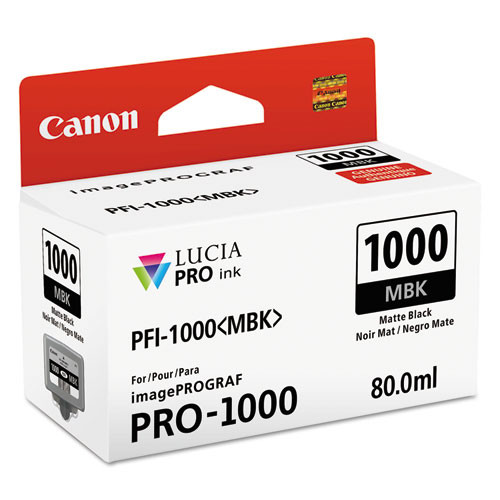 Canon 0545c002 (pfi-1000) Lucia Pro Ink, Matte Black ( CNM0545C002 )