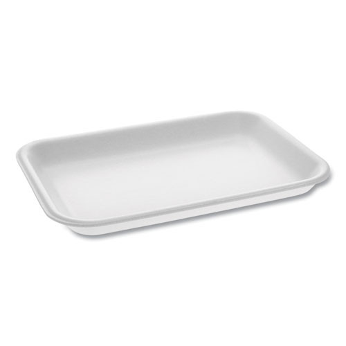 Pactiv Evergreen Supermarket Tray, #2, 8.2 X 5.7 X 0.91, White, 500/carton ( PCT0TF100200000 )