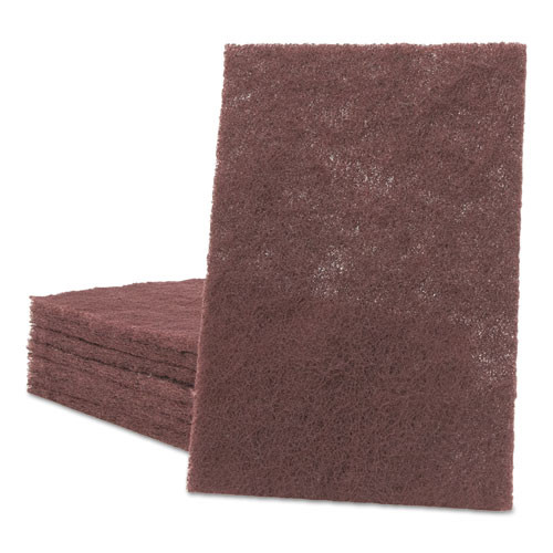 Scotch-Brite PROFESSIONAL General Purpose Hand Pad, 6 X 9, Maroon, 20/box, 3 Boxes/carton ( MMM04029 )