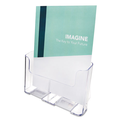 deflecto Docuholder For Countertop/wall-mount, Magazine, 9.25w X 3.75d X 10.75h, Clear ( DEF77001 )