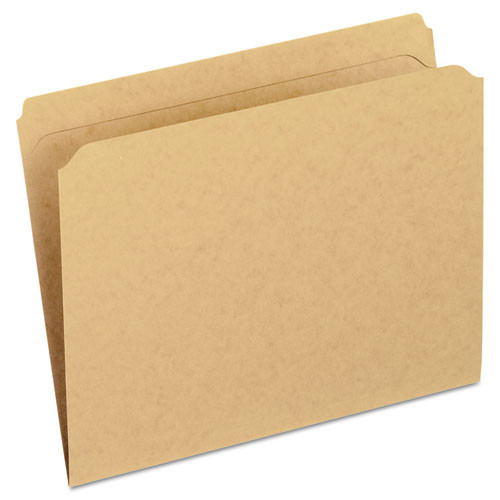 Pendaflex Dark Kraft File Folders With Double-ply Top, Straight Tabs, Letter Size, 0.75 Expansion, Brown, 100/box ( PFXRK152 )
