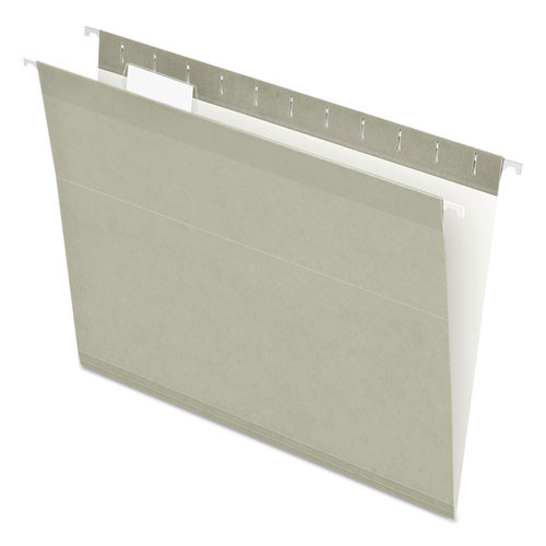Pendaflex Colored Reinforced Hanging Folders, Letter Size, 1/5-cut Tab, Gray, 25/box ( PFX415215GRA ) - 04152 1/5 GRA - Supplies Pendaflex Colored Reinforced Hanging Folders, Lett sku 04152 1/5 GRA