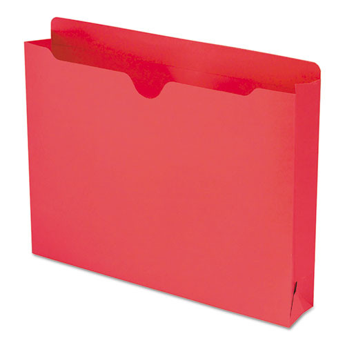 Smead Colored File Jackets With Reinforced Double-ply Tab, Straight Tab, Letter Size, Red, 50/box ( SMD75569 )