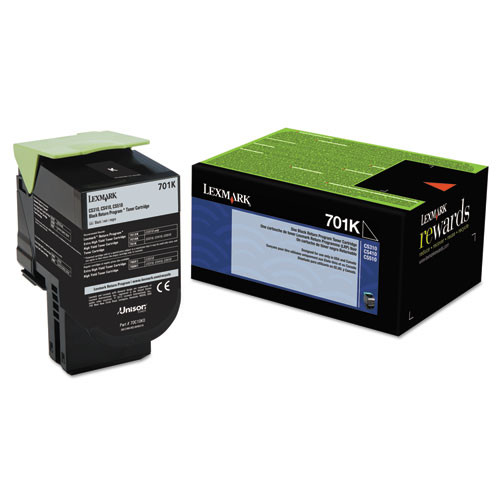 Photos - Ink & Toner Cartridge Lexmark 70c10k0 Return Program Toner, 1,000 Page-yield, Black ( LEX70C10K0 