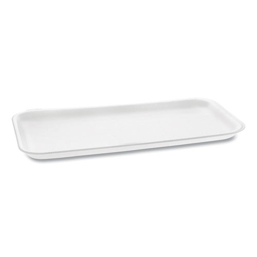 Pactiv Evergreen Supermarket Tray, #10s, 10.75 X 5.7 X 0.65, White, 500/carton ( PCT0TF110S00000 )