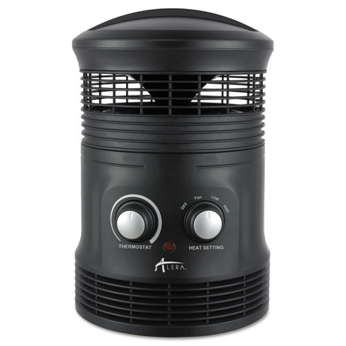 Photos - Other Heaters Alera 360 Deg Circular Fan Forced Heater, 8" X 8" X 12", Black ( ALEHEFF36 