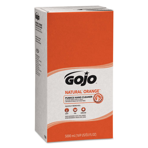 GOJO Natural Orange Pumice Hand Cleaner Refill, Citrus Scent, 5,000 Ml, 2/carton ( GOJ7556 )