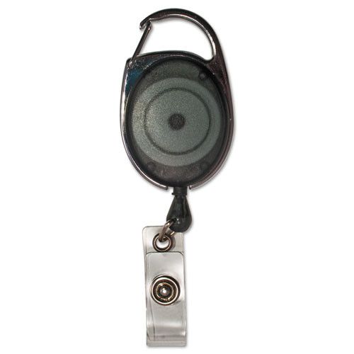 Advantus Carabiner-style Retractable Id Card Reel, 30 Extension, Smoke, 12/pack ( AVT75551 )