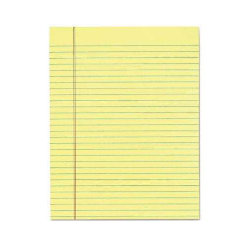 TOPS the Legal Pad Glue Top Pads, Wide/legal Rule, 50 Canary-yellow 8.5 X 11 Sheets, 12/pack ( TOP7522 )