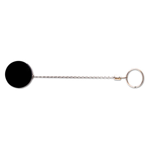 Advantus Heavy-duty Retractable Id Card Reel, 18.5 Extension, Black/chrome, 6/pack ( AVT75545 )