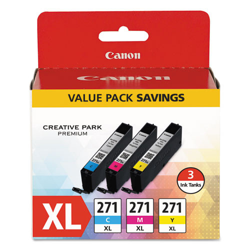 Canon 0337c005 (cli-271xl) High-yield Ink, Cyan/magenta/yellow ( CNM0337C005 )