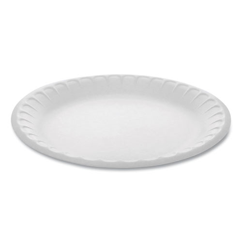 Pactiv Evergreen Placesetter Satin Non-laminated Foam Dinnerware, Plate, 9 Dia, White, 500/carton ( PCT0TH10009 )