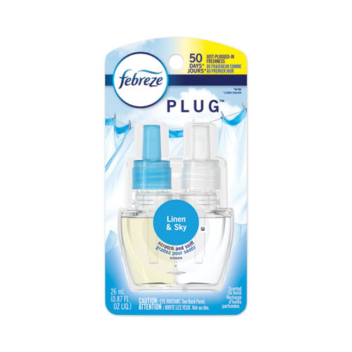 Febreze Plug Air Freshener Refills, Linen And Sky, 0.87 Oz ( PGC74901EA )