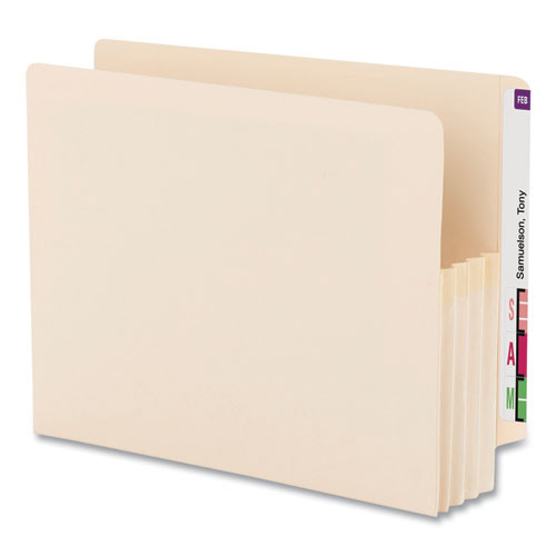 Smead Manila End Tab File Pockets, 3.5 Expansion, Letter Size, Manila, 25/box ( SMD75124 )
