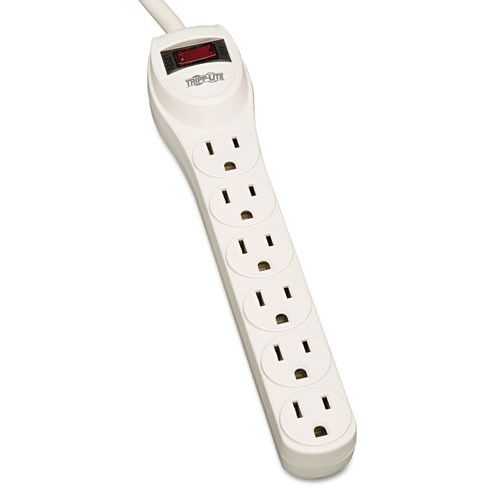Photos - Surge Protector / Extension Lead TrippLite Tripp Lite Protect It! Home Computer Surge Protector, 6 Outlets, 2 Ft Cord 