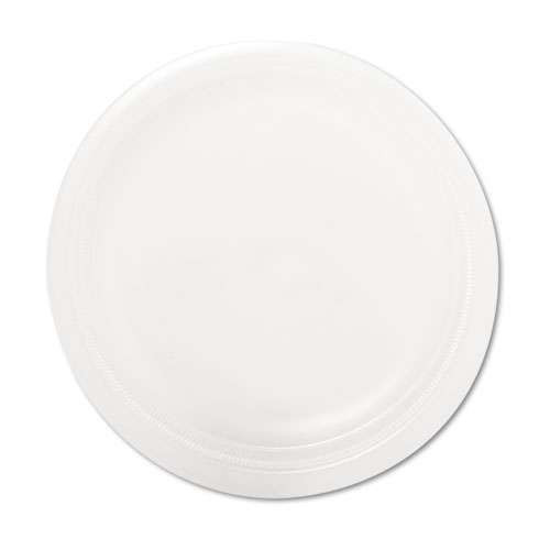 Photos - Darts Dart Quiet Classic Laminated Foam Dinnerware Plate, 9" Dia, White, 125/pac