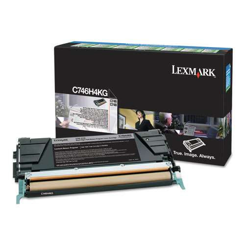 Photos - Ink & Toner Cartridge Lexmark C746h4kg Return Program High-yield Toner, 12,000 Page-yield, Black 