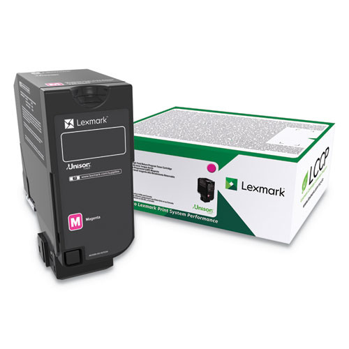 Lexmark 74c0hmg High-yield Toner, 12,000 Page-yield, Magenta ( LEX74C0HMG )