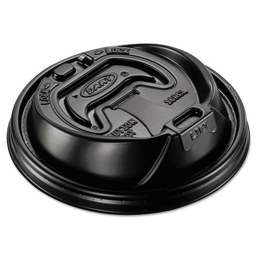 Photos - Darts Dart Optima Reclosable Lid, Fits 12 Oz To 24 Oz Foam Cups, Black, 100 Pack