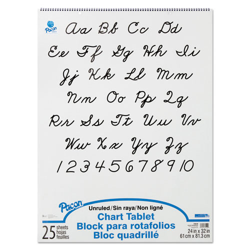 Pacon Chart Tablets, Unruled, 25 White 24 X 32 Sheets ( PAC74510 )
