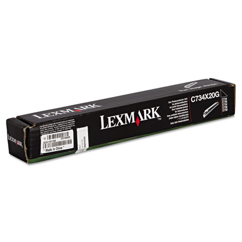 Photos - Ink & Toner Cartridge Lexmark C734x20g Photoconductor Kit, 20,000 Page-yield, Black ( LEXC734X20 