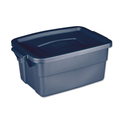 Rubbermaid Roughneck Storage Box, 3 Gal, 10.63 X 15.69 X 7, Dark Indigo Metallic ( UNXRMRT030003 )