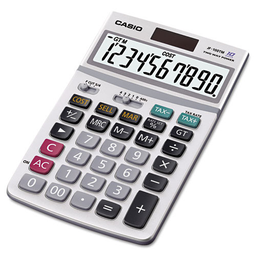 Photos - Calculator Casio Jf100ms Desktop , 10-digit Lcd  JF100BM ( CSOJF100BM )