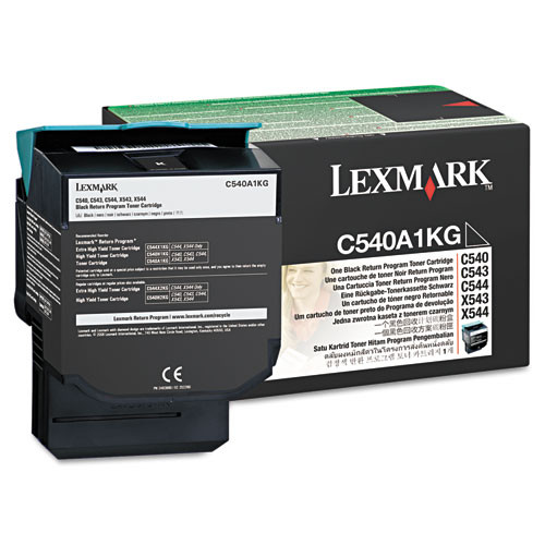 Photos - Ink & Toner Cartridge Lexmark C540a1kg Return Program Toner, 1,000 Page-yield, Black ( LEXC540A1 